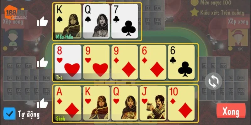 Binh xập xám là bộ môn cược bài lá vô cùng hấp dẫn tại 188BET. 