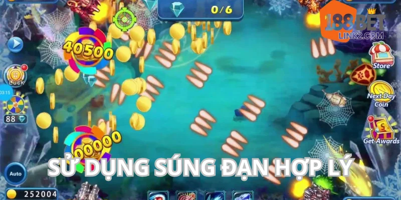 Kinh nghiệm chơi bắn cá cần sử dụng súng đạn trong game hợp lý.